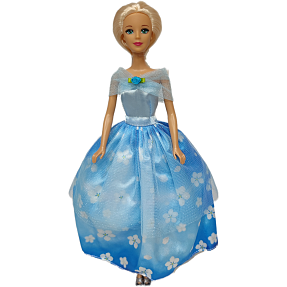 Fantasy world blå aftenskjole dukke