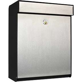 Allux postkasse model grundform - rustfrit stål