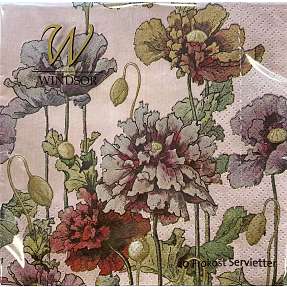Windsor mønstrede servietter 33x33 cm 20-pak