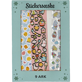 1Conzept Stickersæske med 9 ark stickers