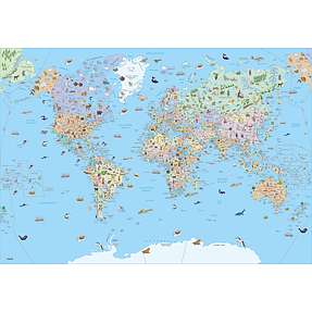 Verdenskort med seværdigheder