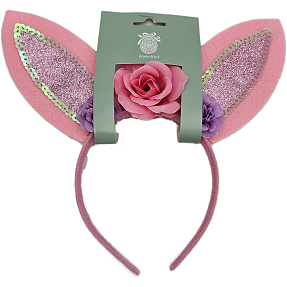 Påskehårbøjle med ører - flere varianter - assorteret