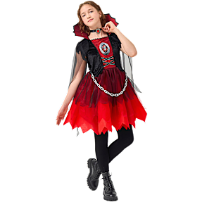 Halloween vampyrkjole kostume str. 180