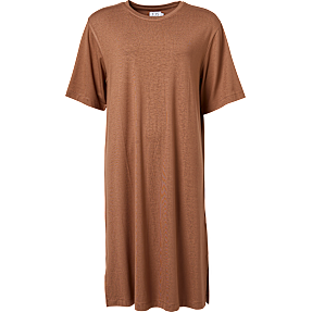 VRS dame oversize T-shirtkjole str. S - brun