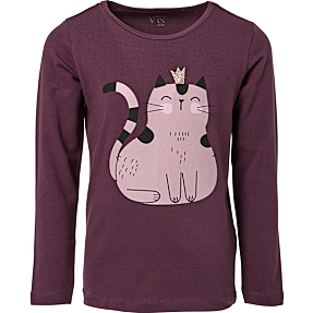 VRS børne bluse str. 122/128 - bordeaux