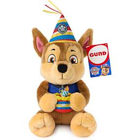 Paw Patrol Chase fødselsdagsbamse 24 cm