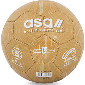 ASG fodbold str. 5 -  guldfarvet