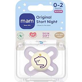 Selvlysende sutter silikone 0-2 mdr.