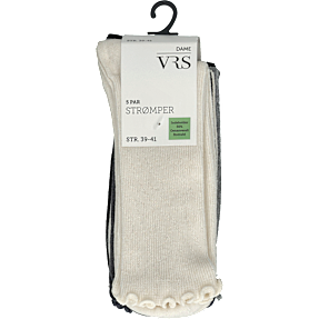 VRS dame 5-pak strømper str. 39/41 - grå