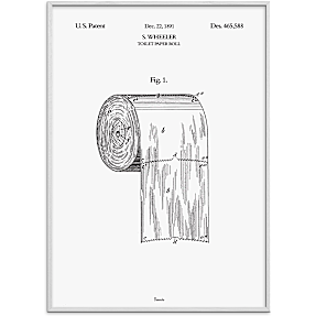 Toiletrullen - 30x40 cm