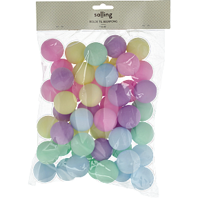 Salling beerpong bolde Ø: 4 cm 50-pak - pastel