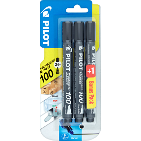 Pilot marker 100 3-pak - sort
