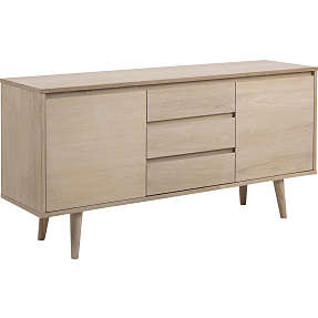 Nagano skænk - hvidolieret egefiner