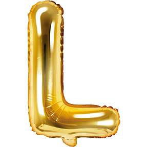 Folieballon "L" 33 cm - flere varianter - assorteret