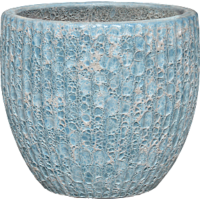 Alicante krukke - blå - Ø:37 H:34 cm