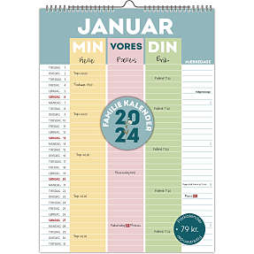 Familiekalender 2025 - for par