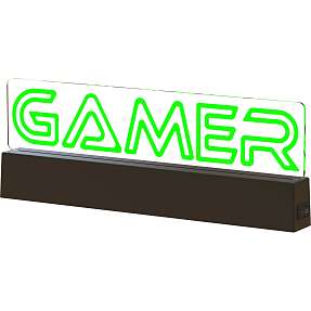 Gamer neonskilt - grøn