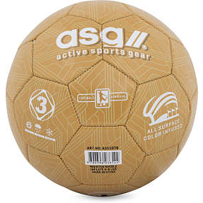 ASG fodbold str. 3 - guldfarvet