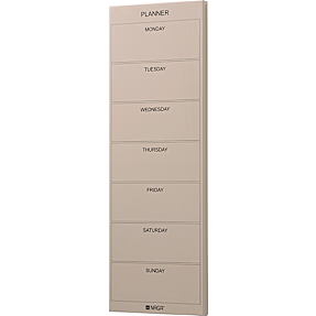 NAGA magnetisk ugetavle 20x60 cm - brun