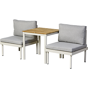 Pesaro loungesæt - Sandy grey