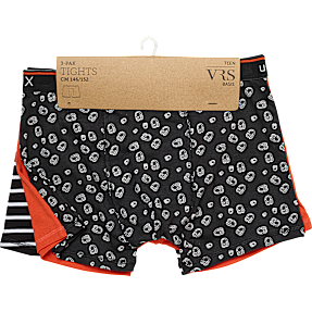 VRS teen 3-pak boxershorts str. 146/152 - orange/sort