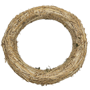 Halmkrans D: 40 cm - natur