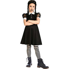 Halloween gotisk kjole kostume str. 164
