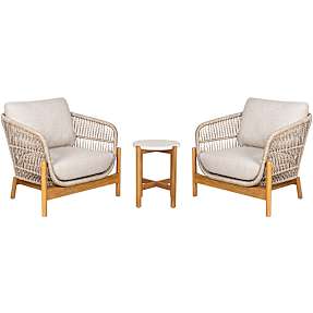 Leo loungesæt m. hynder - beige