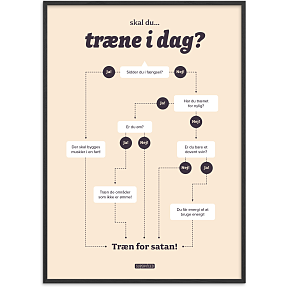 Skal du træne i dag? – 50x70 cm