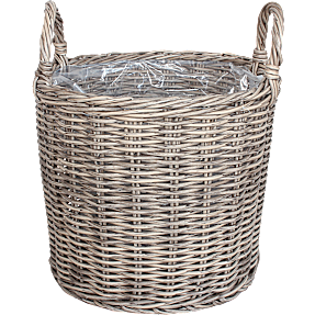 Marseille fletkurv - brun - Ø: 28 x H: 25 cm