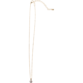 Halskæde med vedhæng - guldfarvet