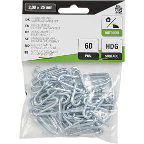 HomeFixer krampe 2x25 mm 60 stk