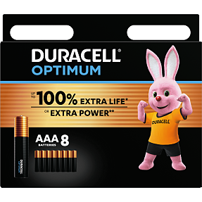 Duracell Optimum AAA batterier 8-pak