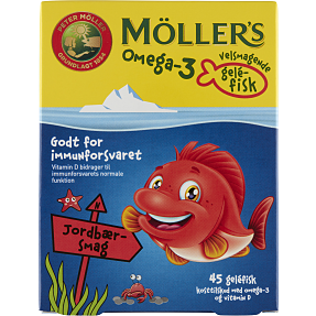 Omega-3 m. jordbærsmag
