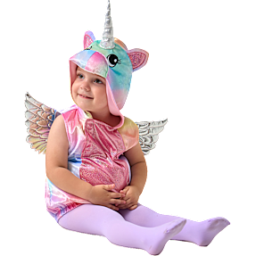 Enhjørning-overdel kostume str. 92