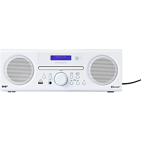 Prosonic hifi-1000 musikanlæg med DAB+/FM/CD/Bluetooth - hvid