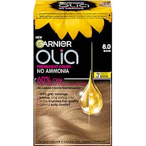 Permanent hårfarve 8.0 Blond m. blomsterolie u. ammoniak