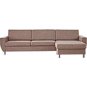 Urban 3D XL vendbar sofa med chaiselong - taupe