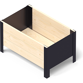 Pindstrup Modern højbed 58x36 cm - natur