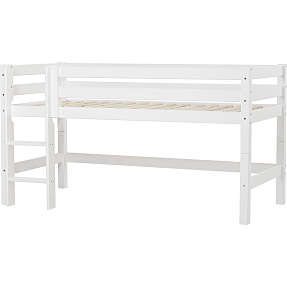 Hoppekids ECO Luxury halvhøj seng 90x200 cm - hvid
