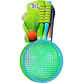 Badmintonketchere med fjerbolde