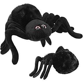 Adventure World edderkop bamse 20 cm - sort