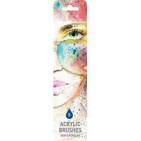 Akryl pensler - 5 stk.