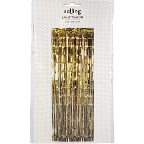 Salling lamettagardin 90x250 cm - guldfarvet