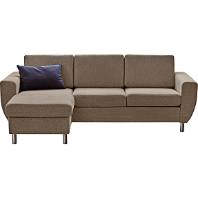 Rom Nordic vendbar sofa med chaiselong - taupe