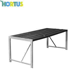 Augusta bord - sort/galv. stel