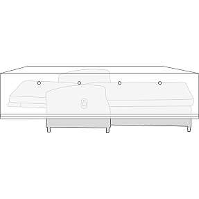 Premium Ceduna overtræk til solvogn - Flint grå