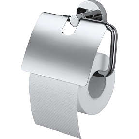 Haceka Kosmos toiletrulleholder med cover - krom