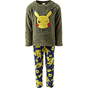 Pokémon fleecesæt str. 122/128 - grøn/blå