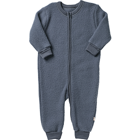 808 baby uld heldragt str. 80 - blå